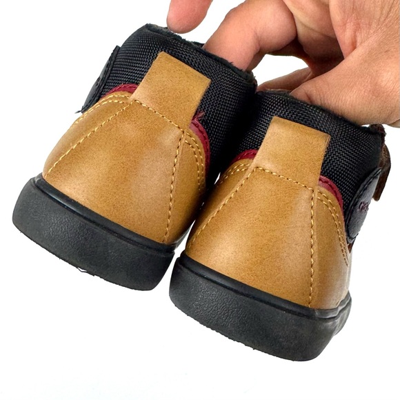 Geox Gisli Trainers 2.0 Booties Sneakers Tan & Black Kid's Toddler US Sz 7 Shoes - Picture 4 of 8